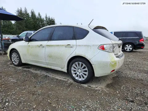 2008 Subaru Impreza 2.5I VIN JF1GH616X8H815709 фото 2