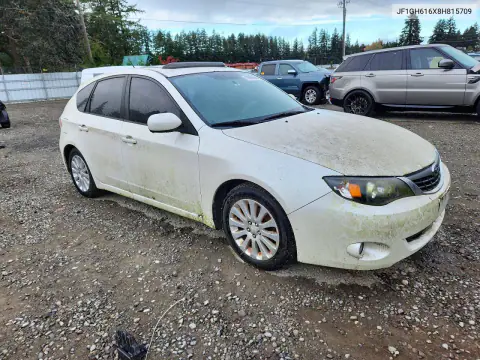 2008 Subaru Impreza 2.5I VIN JF1GH616X8H815709 фото 4