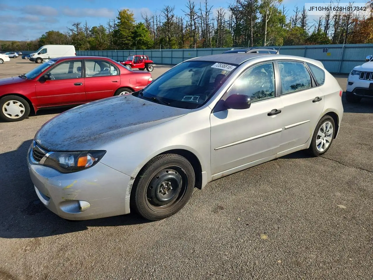JF1GH61628H817342 Subaru Impreza 2008 — повреждение Сторона, фото до ремонта