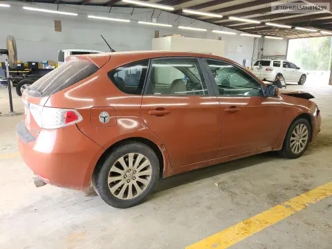 2010 Subaru Impreza 2.5I Premium VIN JF1GH6B65AH816299 фото 3