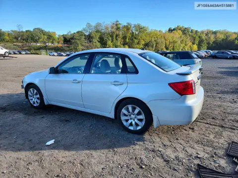 2010 Subaru Impreza 2.5I VIN JF1GE6A63AH515881 фото 2