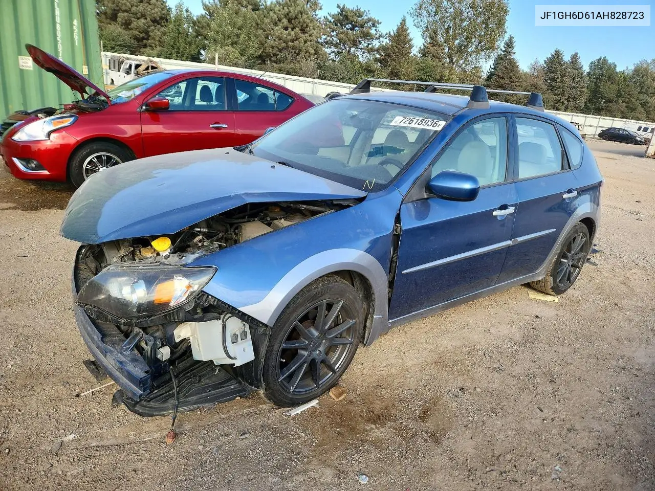 JF1GH6D61AH828723 Subaru Impreza 2010 — повреждение Передняя часть, фото до ремонта
