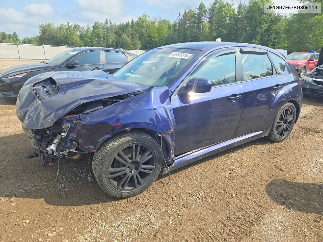 JF1GR7E67BG806119 Subaru Impreza 2011 — повреждение Передняя часть, фото до ремонта