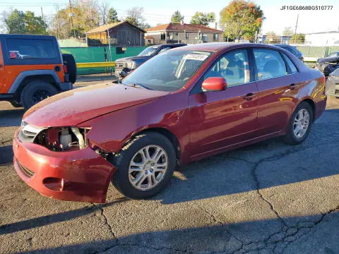 JF1GE6B68BG510777 — 2011 Subaru Impreza, Передняя часть, фото до ремонта