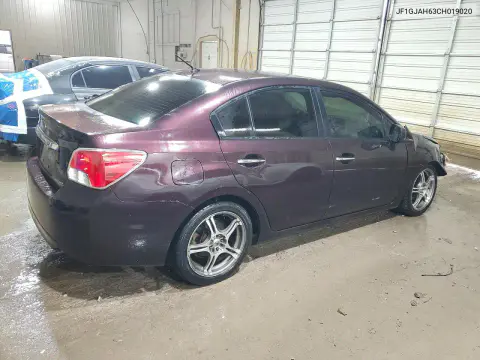 2012 Subaru Impreza Limited VIN JF1GJAH63CH019020 фото 3
