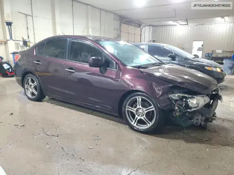 2012 Subaru Impreza Limited VIN JF1GJAH63CH019020 фото 4