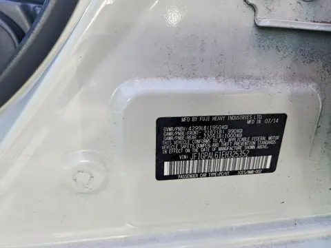 2014 Subaru Impreza VIN JF1GPAL61EH325352 фото 12