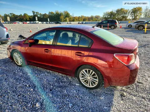 2014 Subaru Impreza Premium VIN JF1GJAD62EH019891 фото 2