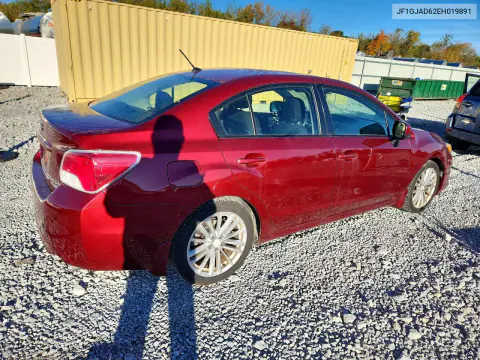 2014 Subaru Impreza Premium VIN JF1GJAD62EH019891 фото 3