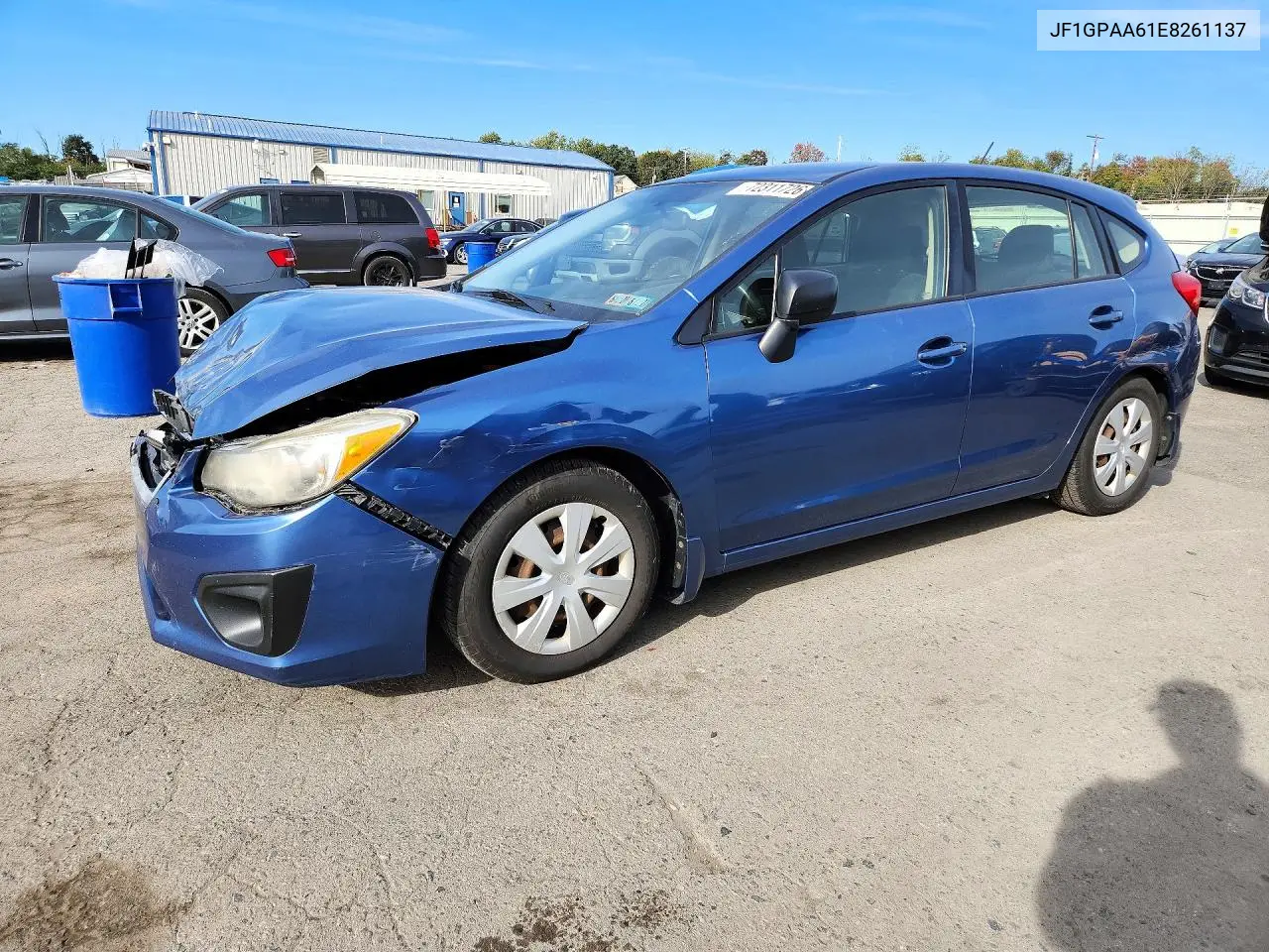 2014 Subaru Impreza VIN JF1GPAA61E8261137 фото 1