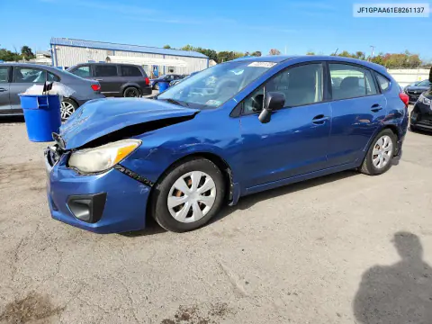 JF1GPAA61E8261137 — 2014 Subaru Impreza, Передняя часть, фото до ремонта