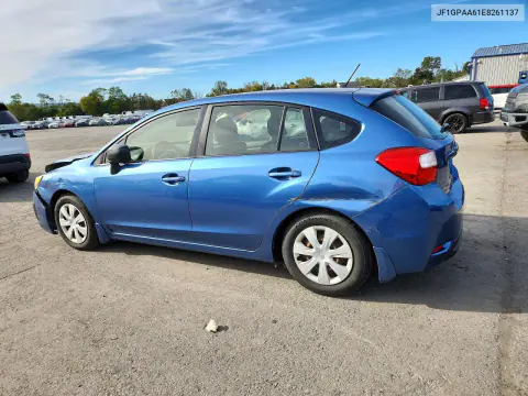 2014 Subaru Impreza VIN JF1GPAA61E8261137 фото 2