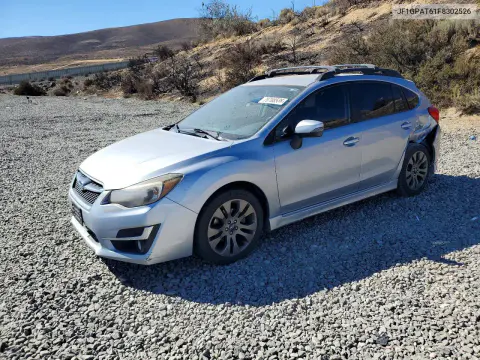 JF1GPAT61F8302526 — 2015 Subaru Impreza, Задняя часть, фото до ремонта