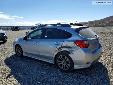 2015 Subaru Impreza Sport VIN JF1GPAT61F8302526 фото 2