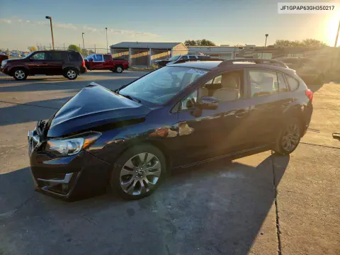 JF1GPAP63GH350217 — 2016 Subaru Impreza, Передняя часть, фото до ремонта