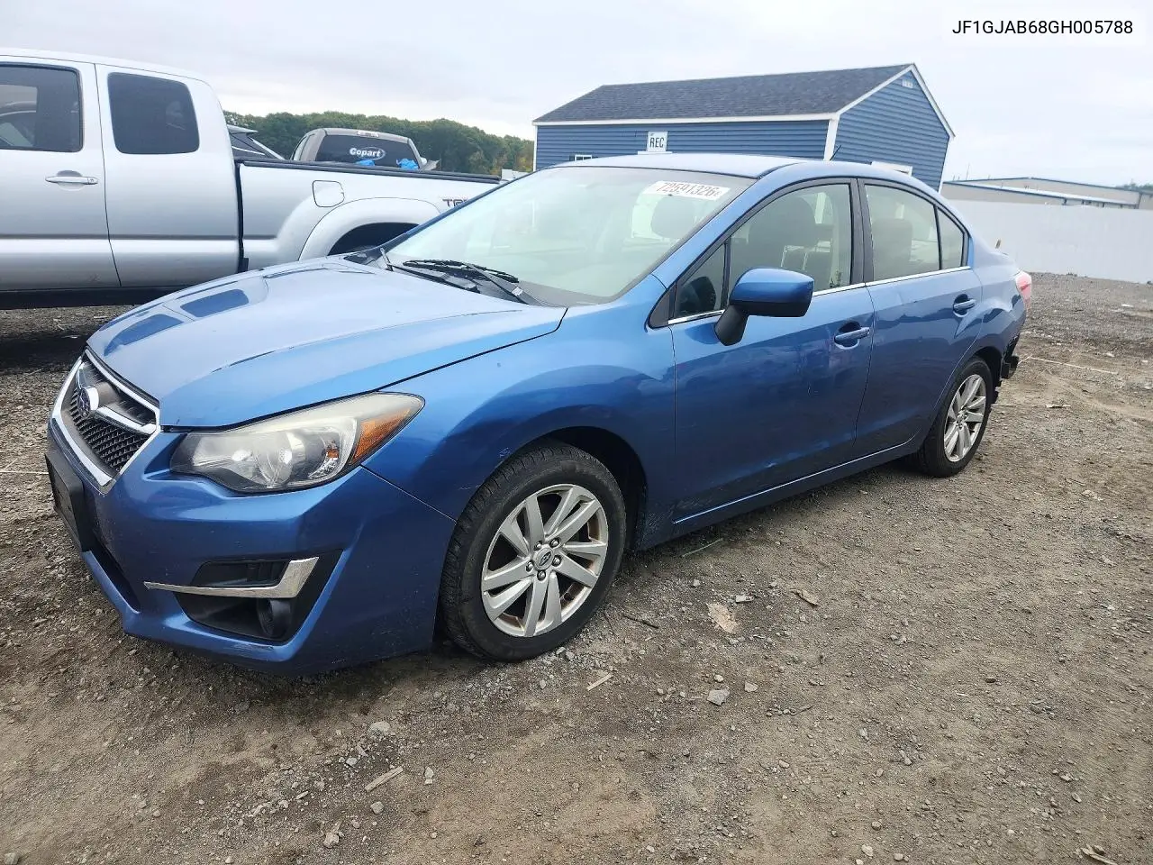 JF1GJAB68GH005788 Subaru Impreza 2016 — повреждение Задняя часть, фото до ремонта