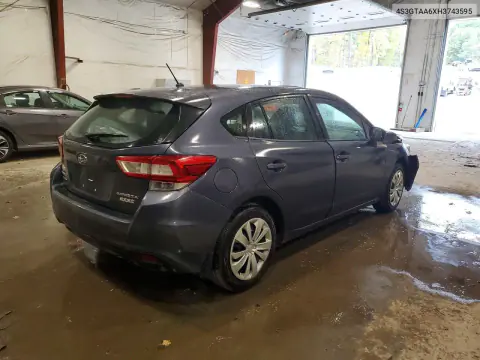 2017 Subaru Impreza VIN 4S3GTAA6XH3743595 фото 3