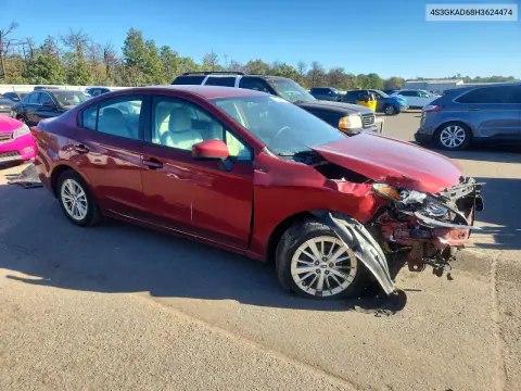 2017 Subaru Impreza Premium Plus VIN 4S3GKAD68H3624474 фото 4
