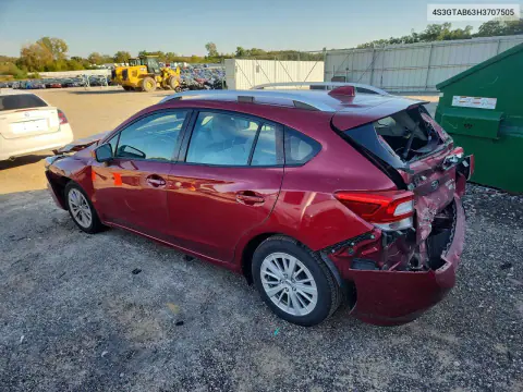 2017 Subaru Impreza Premium VIN 4S3GTAB63H3707505 фото 2