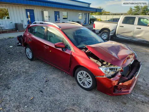 2017 Subaru Impreza Premium VIN 4S3GTAB63H3707505 фото 4