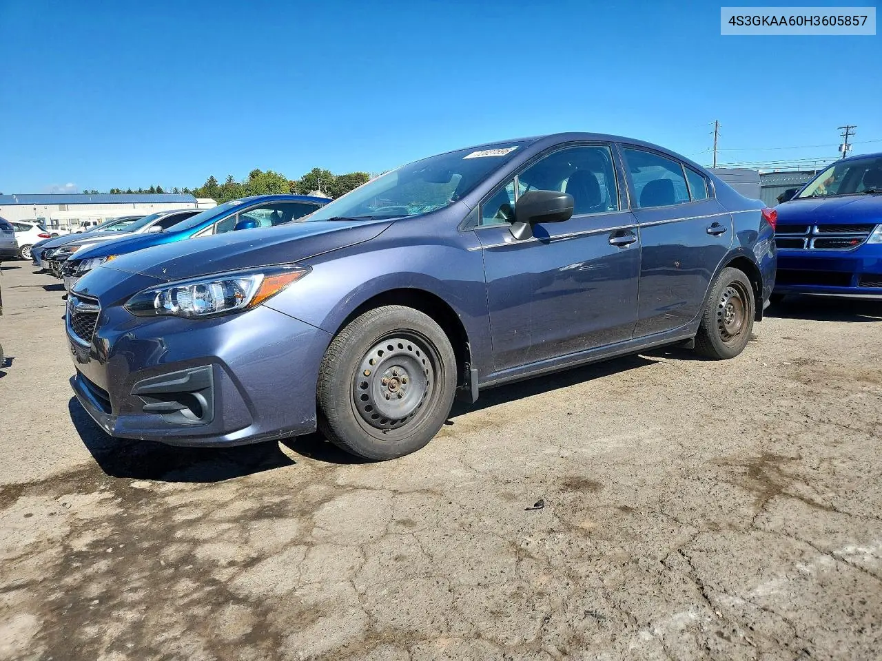 2017 Subaru Impreza VIN 4S3GKAA60H3605857 фото 1