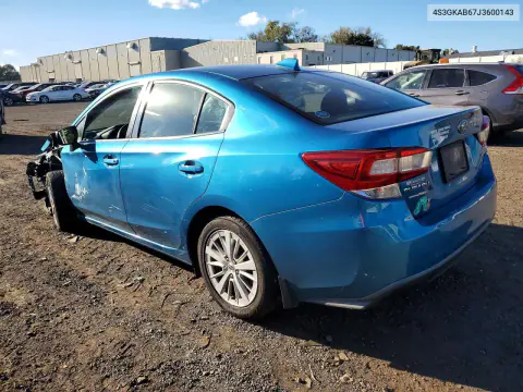 2018 Subaru Impreza Premium VIN 4S3GKAB67J3600143 фото 2