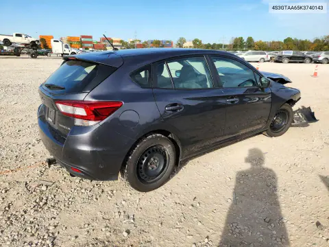 2019 Subaru Impreza VIN 4S3GTAA65K3740143 фото 3