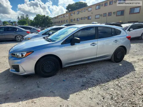 4S3GTAA63K3715791 — 2019 Subaru Impreza, Подтопление, фото до ремонта