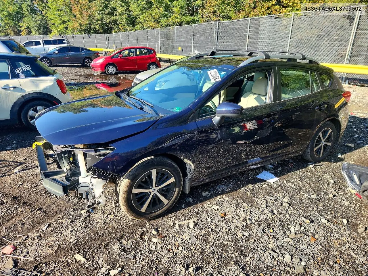 2020 Subaru Impreza Premium VIN 4S3GTAD6XL3709502 фото 1