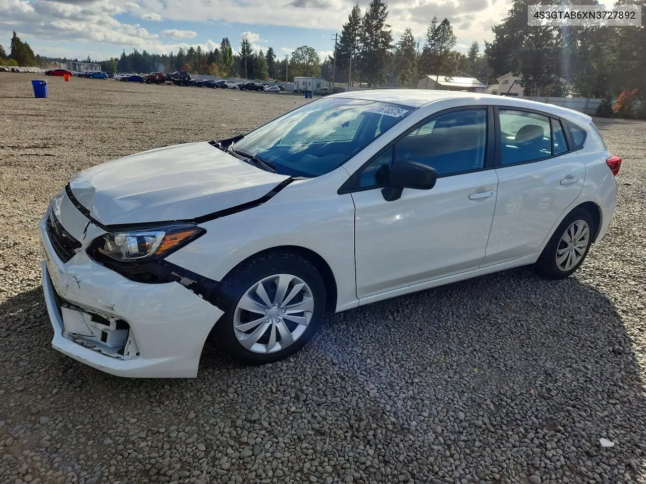 2022 Subaru Impreza VIN 4S3GTAB6XN3727892 фото 1