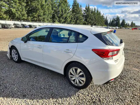 2022 Subaru Impreza VIN 4S3GTAB6XN3727892 фото 2