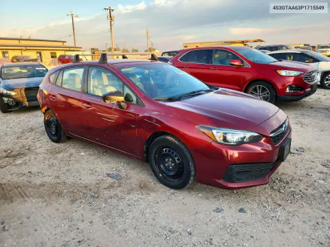 2023 Subaru Impreza VIN 4S3GTAA63P1715549 фото 4