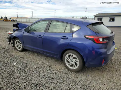 2024 Subaru Impreza VIN JF1GUABC2R8377708 фото 2