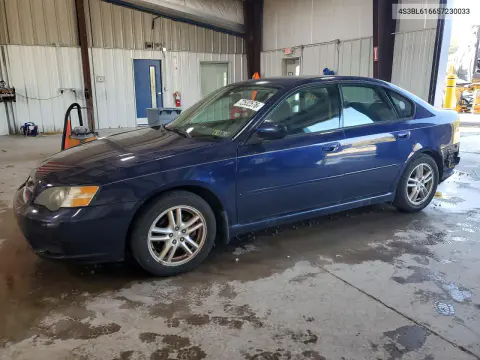 4S3BL616657230033 — 2005 Subaru Legacy, Задняя часть, фото до ремонта