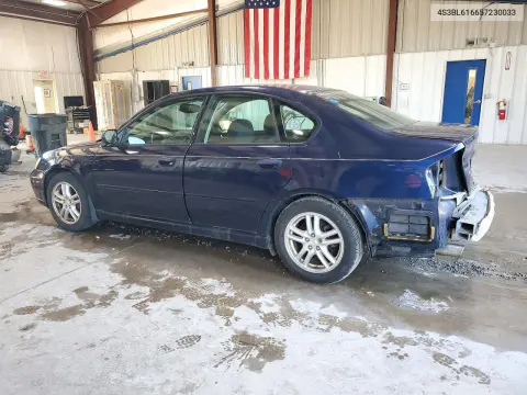 2005 Subaru Legacy 2.5I VIN 4S3BL616657230033 фото 2