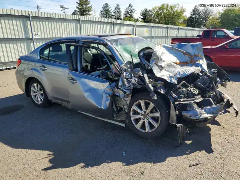 2010 Subaru Legacy 2.5I Premium VIN 4S3BMBG60A3222024 фото 4