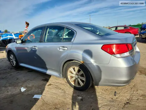 2012 Subaru Legacy 2.5I Premium VIN 4S3BMCC62C3011986 фото 2