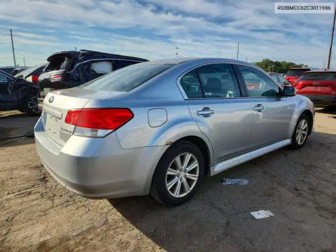 2012 Subaru Legacy 2.5I Premium VIN 4S3BMCC62C3011986 фото 3