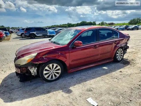 4S3BMDL6XC2011181 — 2012 Subaru Legacy, Передняя часть, фото до ремонта