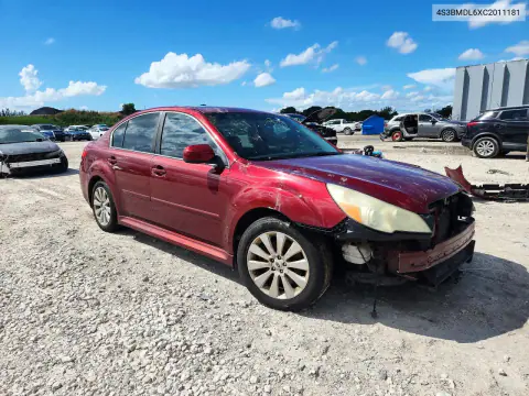 2012 Subaru Legacy 3.6R Limited VIN 4S3BMDL6XC2011181 фото 4