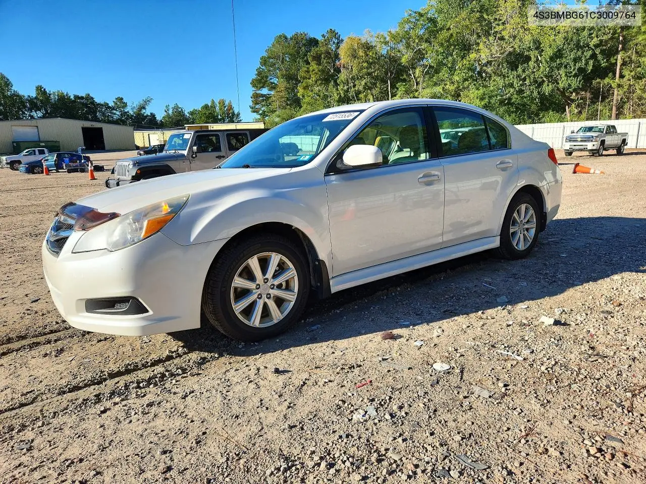 2012 Subaru Legacy 2.5I Premium VIN 4S3BMBG61C3009764 фото 1