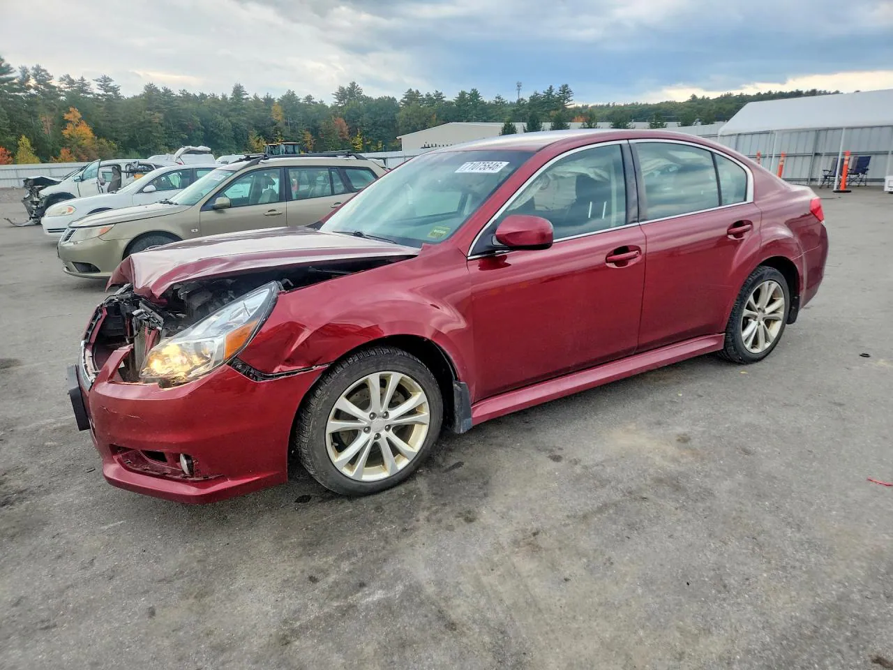 2013 Subaru Legacy 2.5I Premium VIN 4S3BMBC65D3047005 фото 1