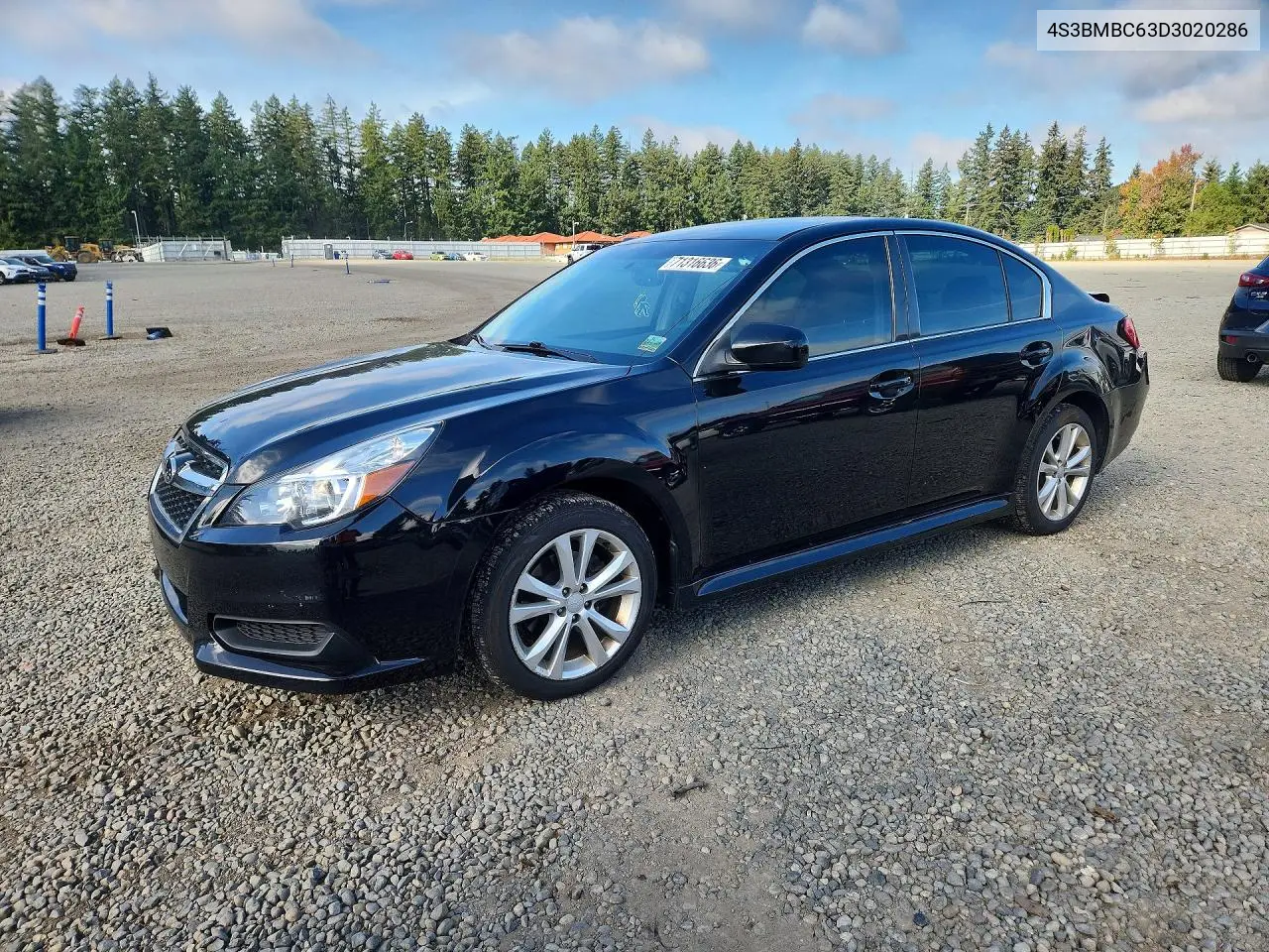 2013 Subaru Legacy 2.5I Premium VIN 4S3BMBC63D3020286 фото 1