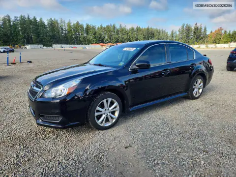 4S3BMBC63D3020286 — 2013 Subaru Legacy, Задняя часть, фото до ремонта