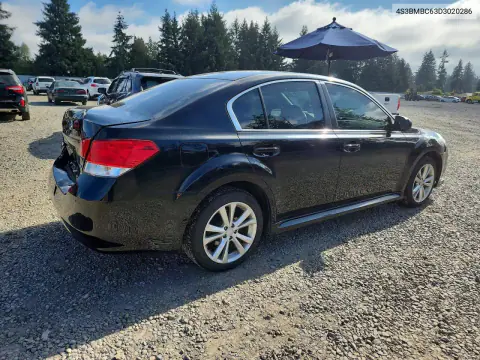 2013 Subaru Legacy 2.5I Premium VIN 4S3BMBC63D3020286 фото 3