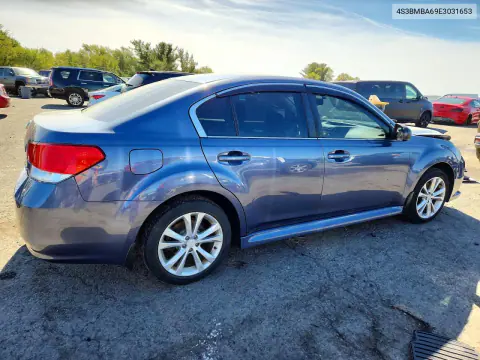 2014 Subaru Legacy 2.5I VIN 4S3BMBA69E3031653 фото 3