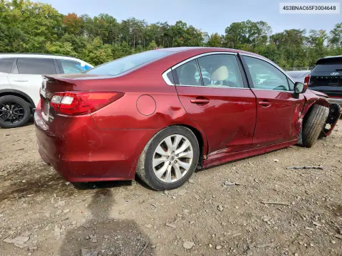2015 Subaru Legacy 2.5I Premium VIN 4S3BNAC65F3004648 фото 3