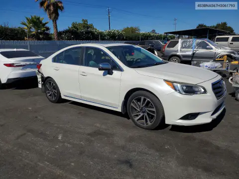 2017 Subaru Legacy Sport VIN 4S3BNAS67H3061793 фото 4