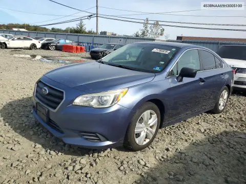 2017 Subaru Legacy 2.5I VIN 4S3BNAA69H3005100 фото 1