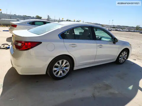 2017 Subaru Legacy 2.5I Premium VIN 4S3BNAF63H3019521 фото 3